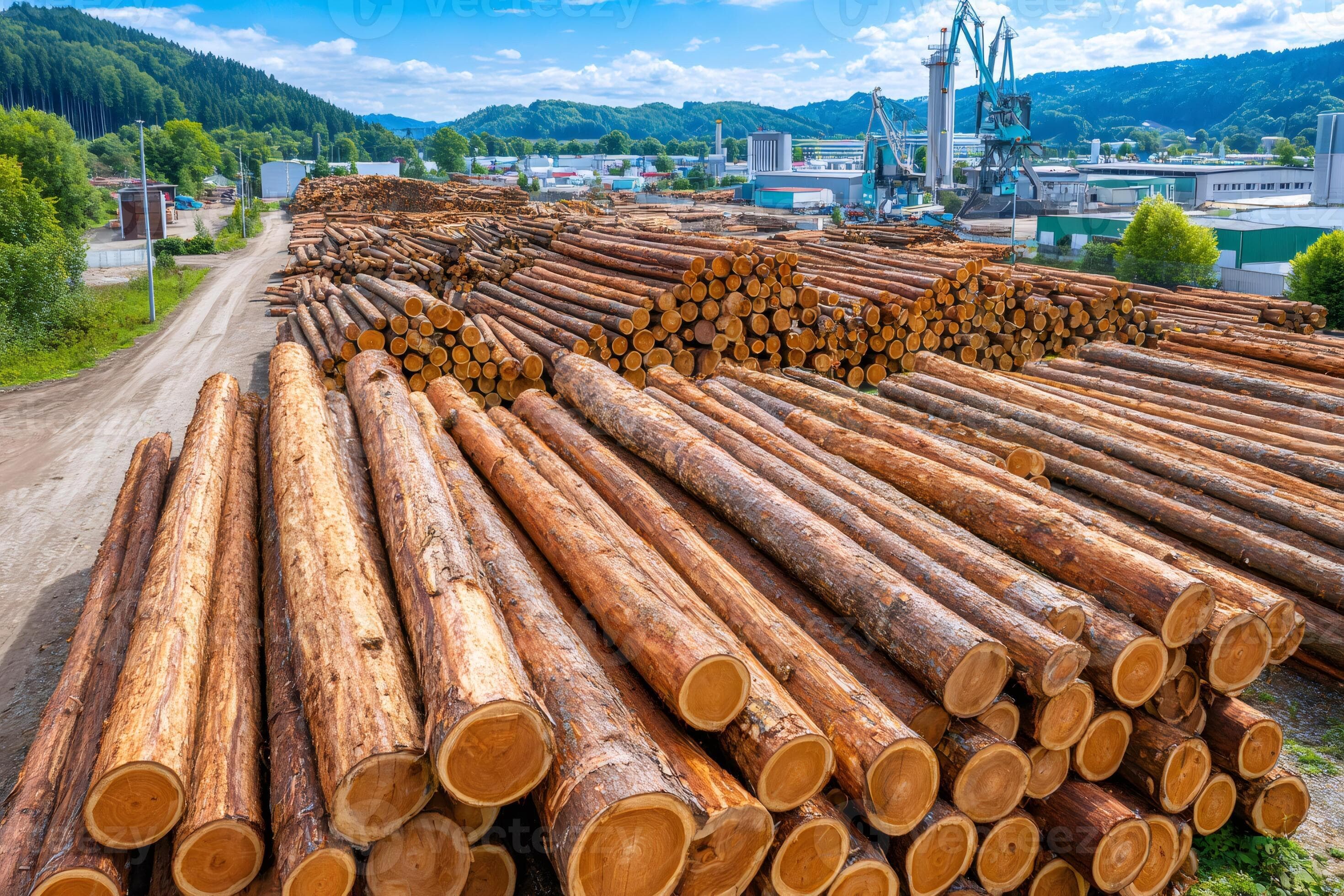 Premium lumber stacks